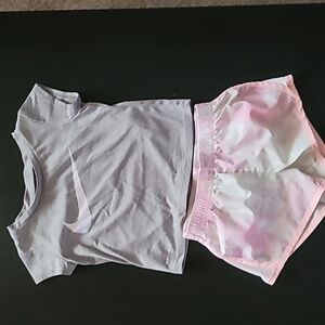 Nike short set dri-fit sz 24m